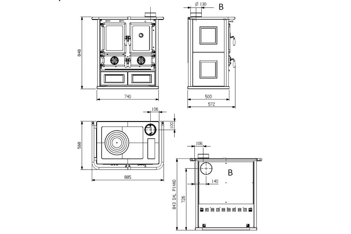 cooking stove Rosetta Petra 5.0 from La Nordica